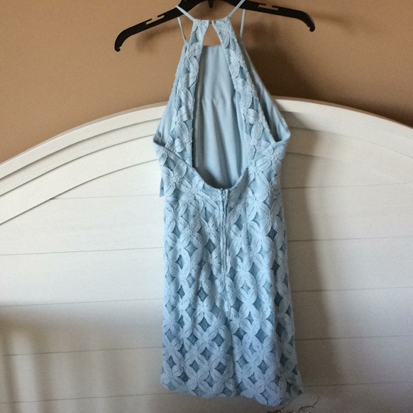 Light Blue Pencil Dress - Picture 2 of 3